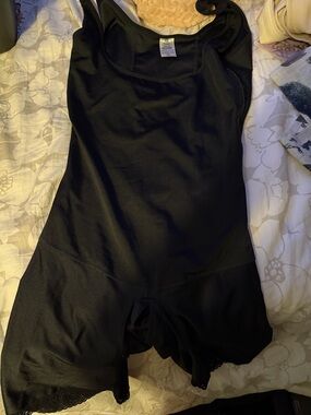 Black Shapewear Romper Bodysuit